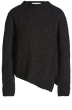 Black Cable Knit Sweater