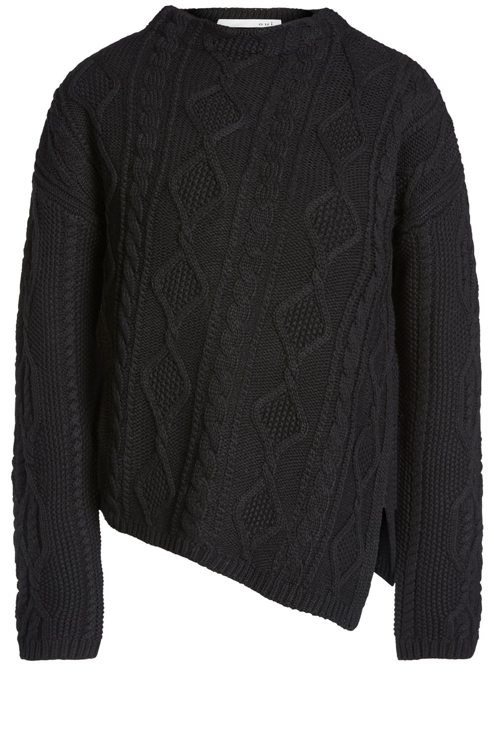 Black Cable Knit Sweater