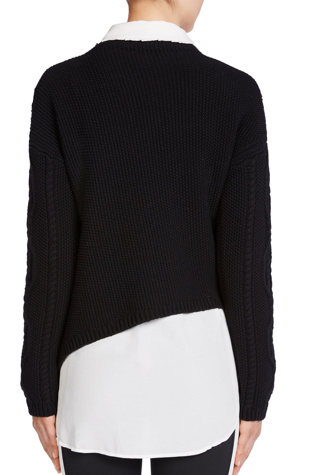 Black Cable Knit Sweater