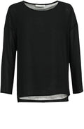 Black Chiffon Layered Top