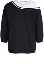 Black Dropped Shoulder Top