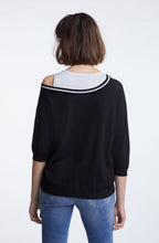 Black Dropped Shoulder Top