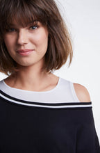 Black Dropped Shoulder Top