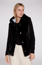 Black Faux Fur Waistcoat