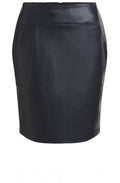 Black Faux Leather Skirt