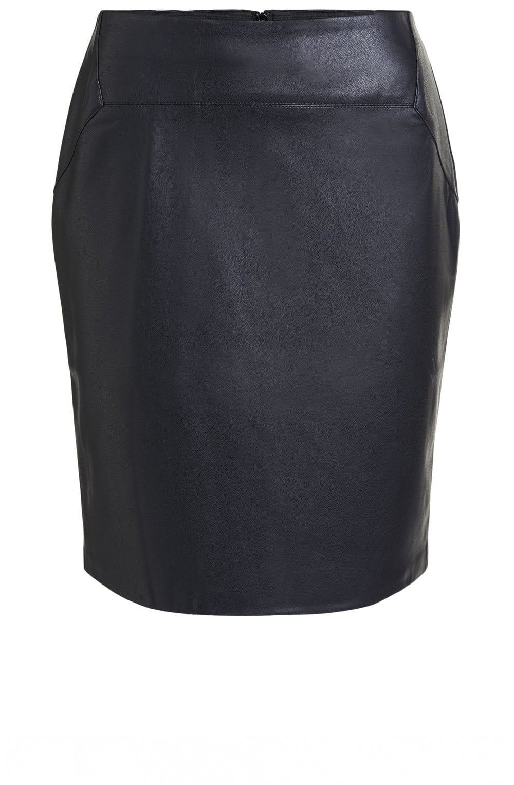 Black Faux Leather Skirt