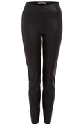 Black Faux Leather Trousers