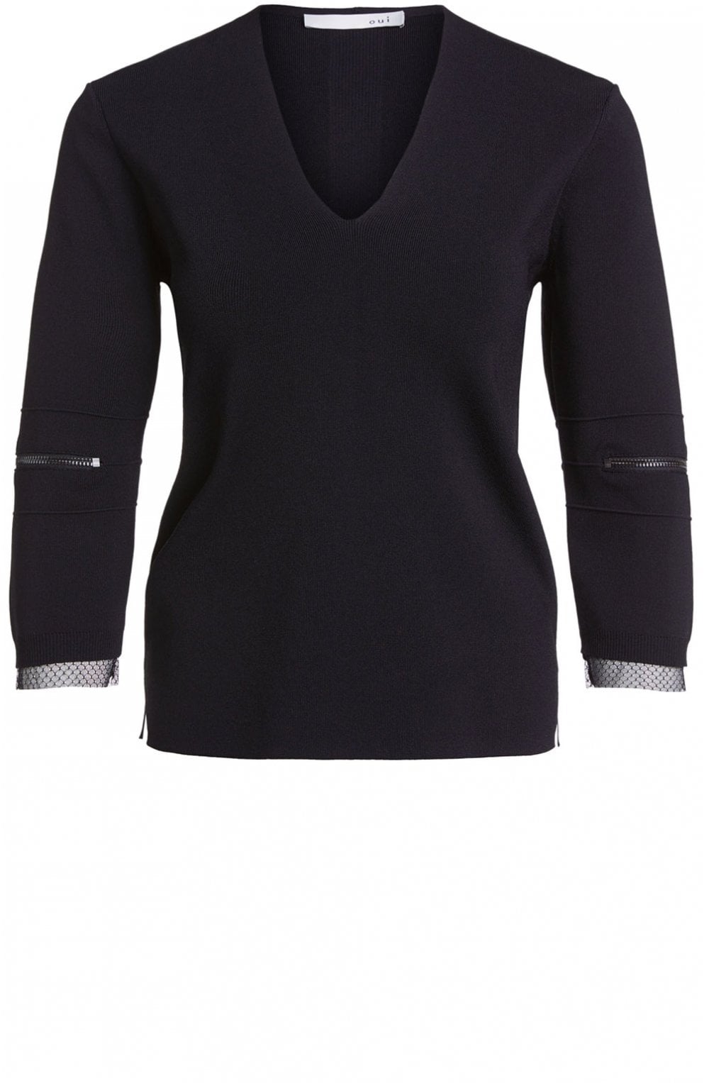 Black Fine Knit Jumper