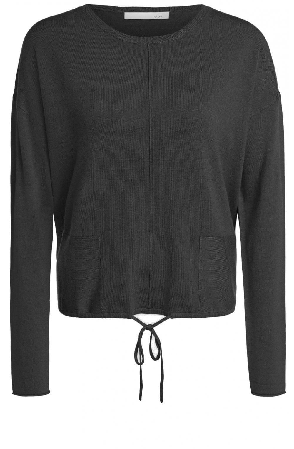 Black Fine Knit Jumper