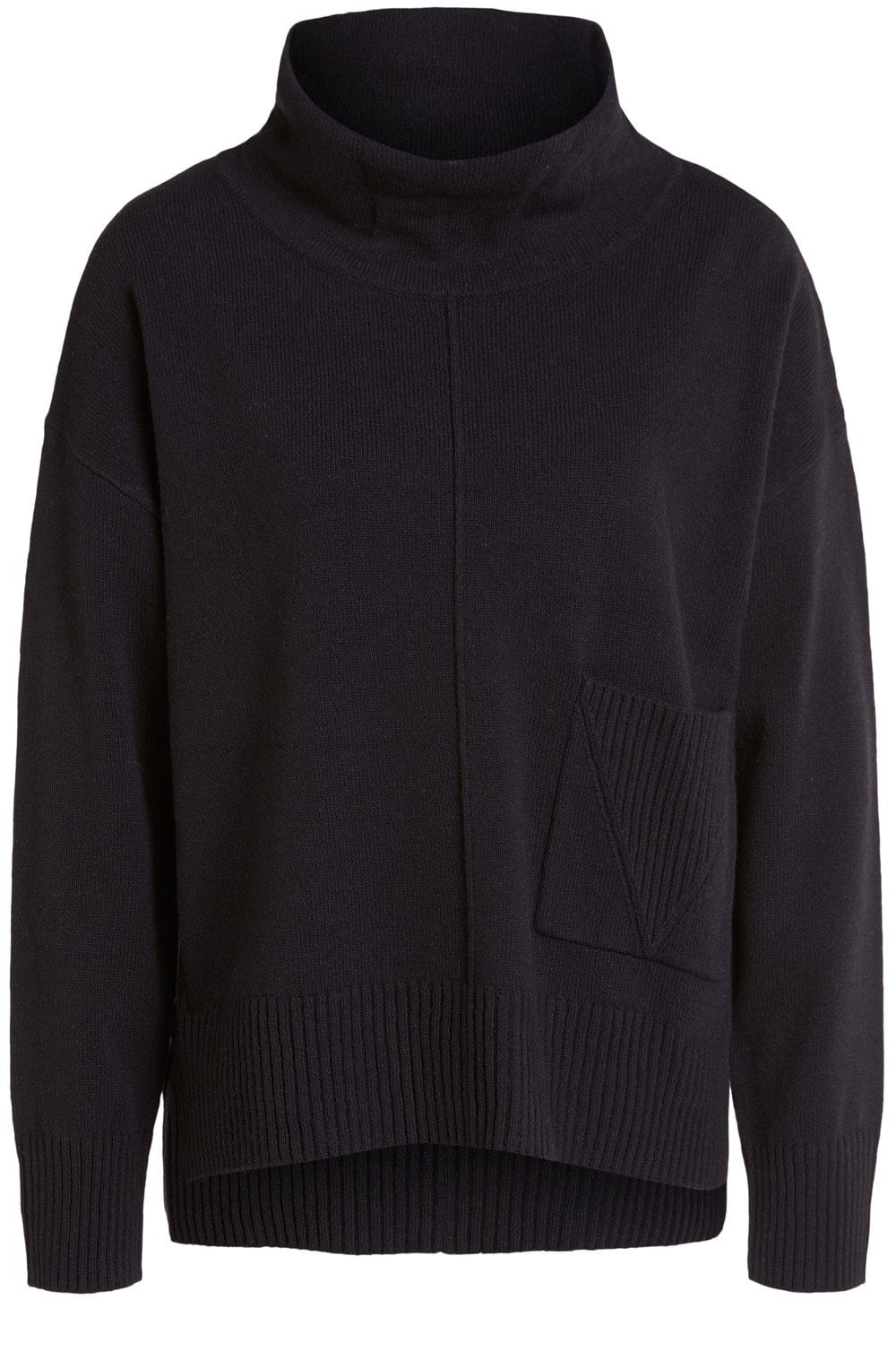 Black Fine Knit Jumper