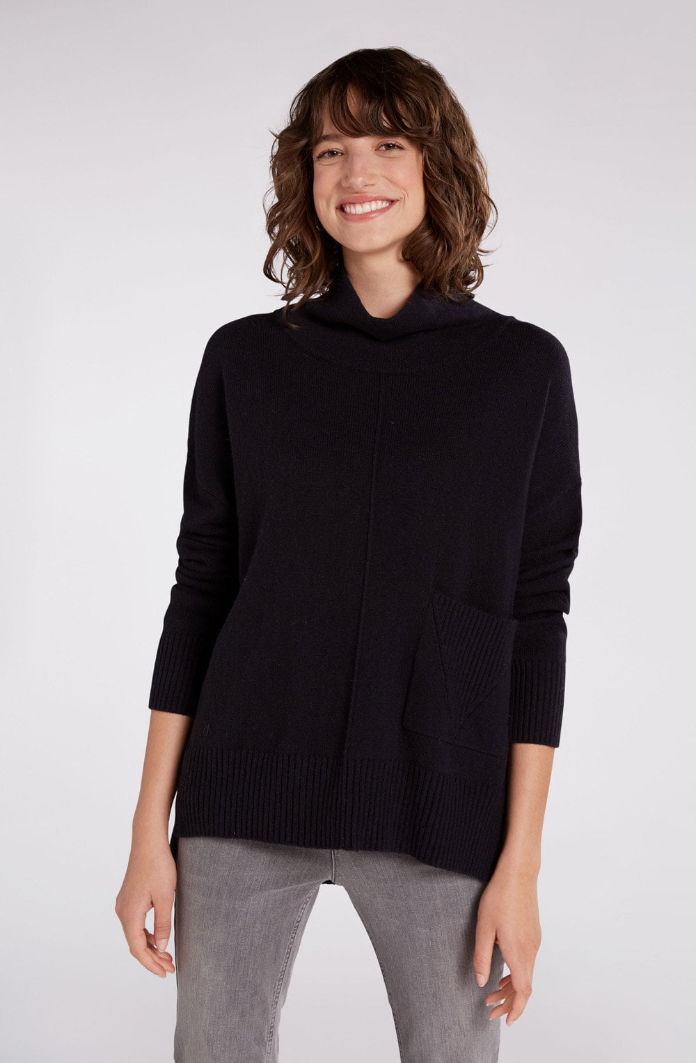 Black Fine Knit Jumper