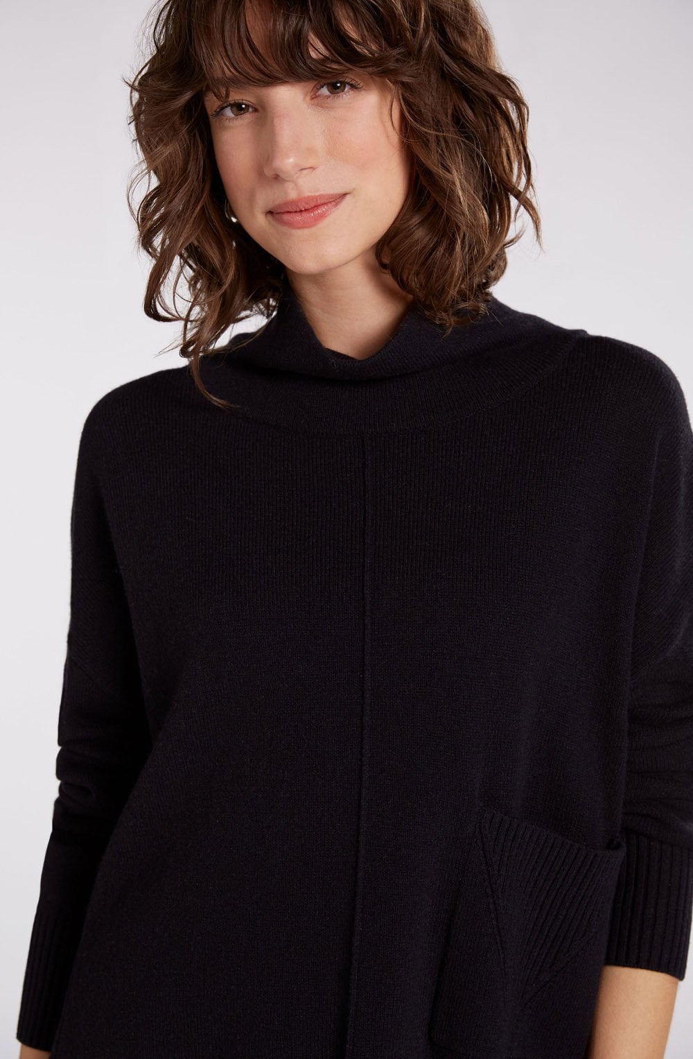 Black Fine Knit Jumper