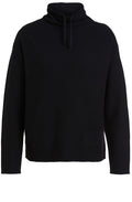 Black Fine Rib Jumper