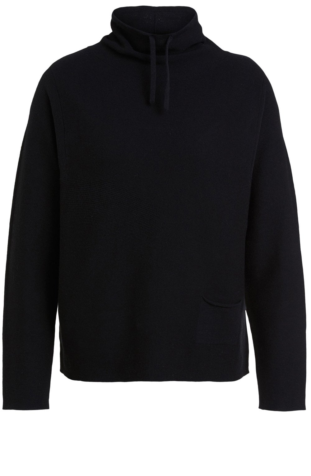 Black Fine Rib Jumper