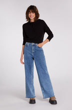 Black Fine Rib Jumper