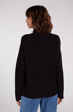 Black Fine Rib Jumper