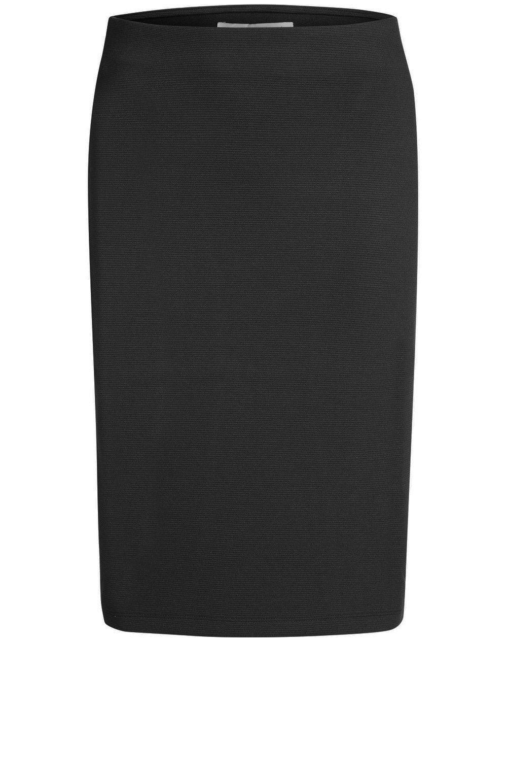 Black Fine Ribbed Skirt