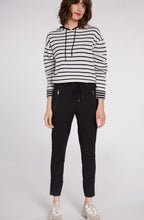 Black Fine Ribbed Trousers