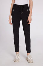 Black Fine Ribbed Trousers