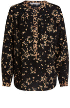 Black Floral Blouse