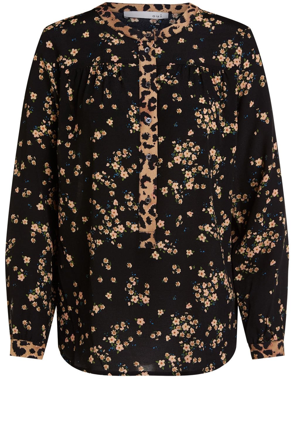 Black Floral Blouse