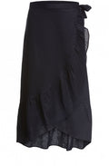 Black Frilled Edged Skirt