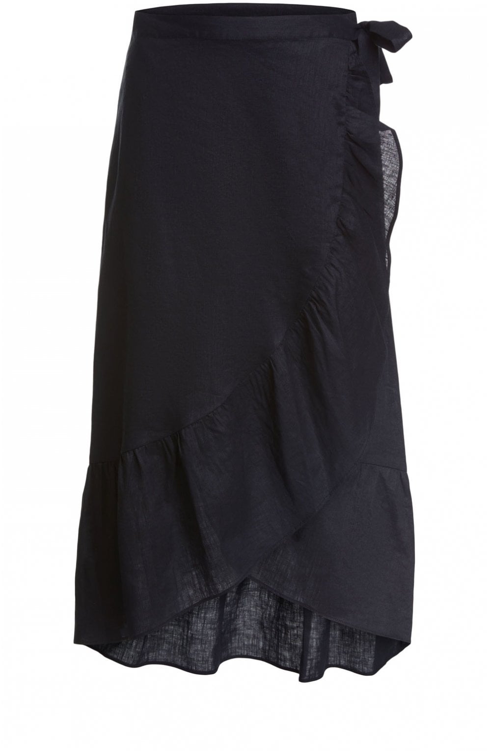 Black Frilled Edged Skirt