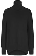 Black Funnel Neck Sweater