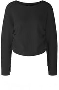 Black Gathered Sides Jumper