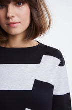 Black Grey Bold Stripe Jumper