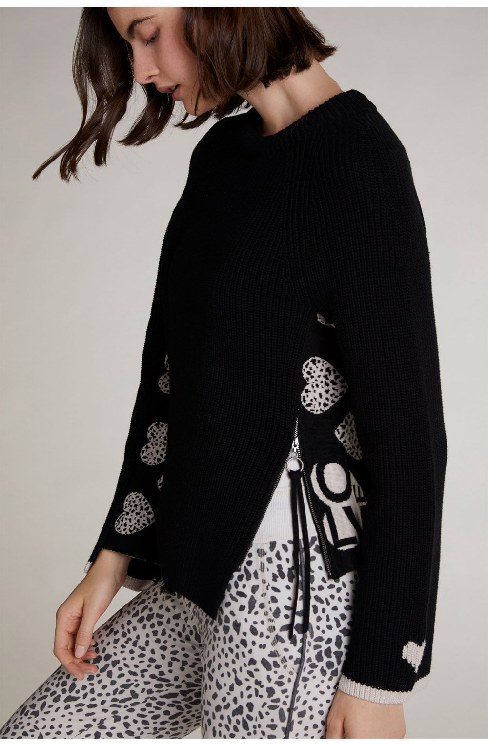 Black Heart Design Jumper