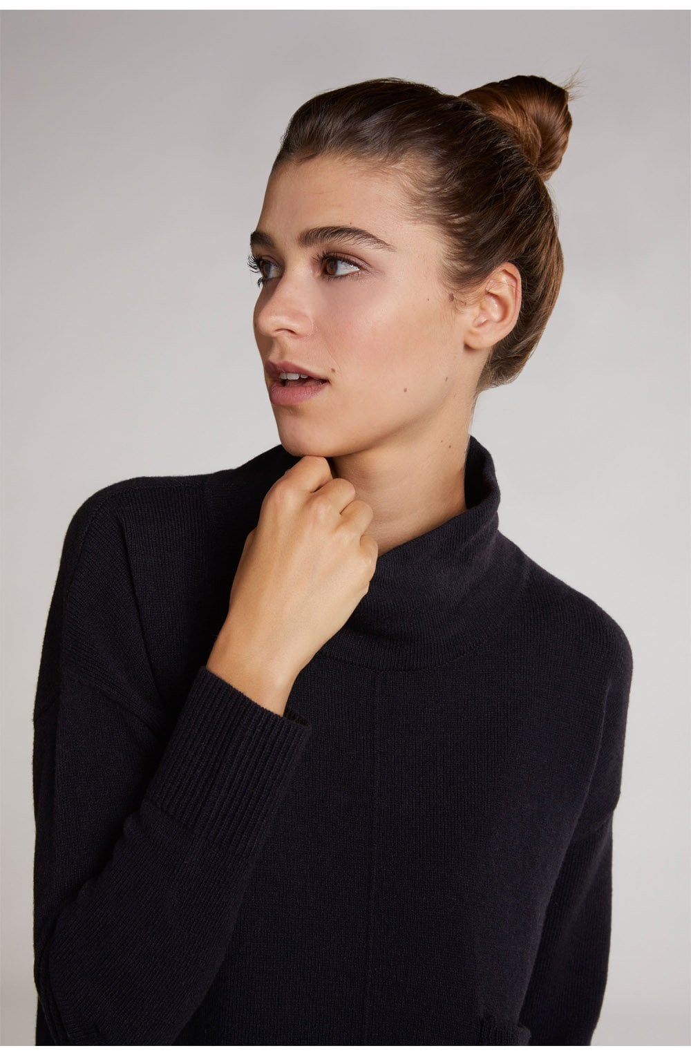 Black High Neck Jumper