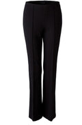 Black Jersey Bootcut Slip On Trousers