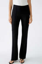Black Jersey Bootcut Slip On Trousers