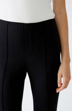 Black Jersey Bootcut Slip On Trousers