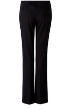 Black Jersey Bootcut Slip On Trousers