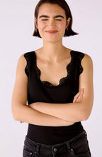 Black Lace Detailed Vest Top