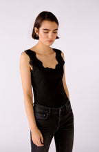 Black Lace Detailed Vest Top
