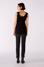 Black Lace Detailed Vest Top