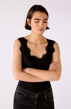 Black Lace Detailed Vest Top