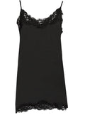 Black Lace Edged Vest Top