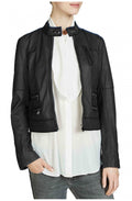 Black Leather Biker Jacket