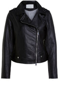 Black Leather Biker Jacket