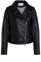Black Leather Biker Jacket