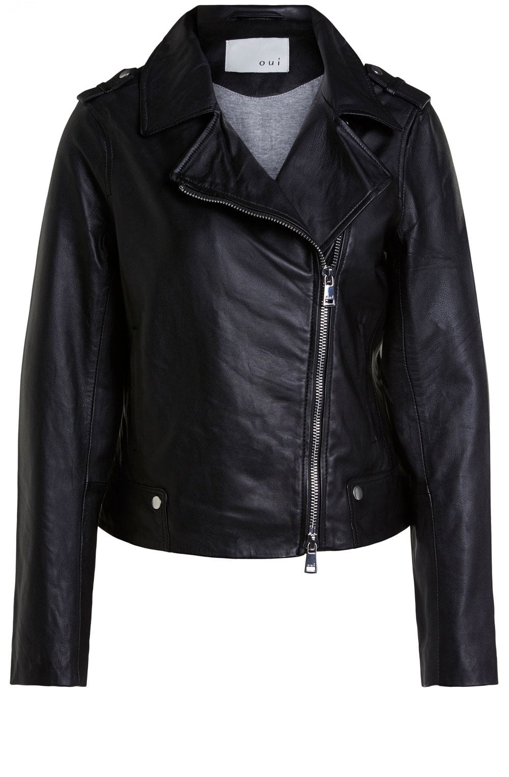 Black Leather Biker Jacket