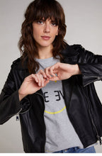 Black Leather Biker Jacket
