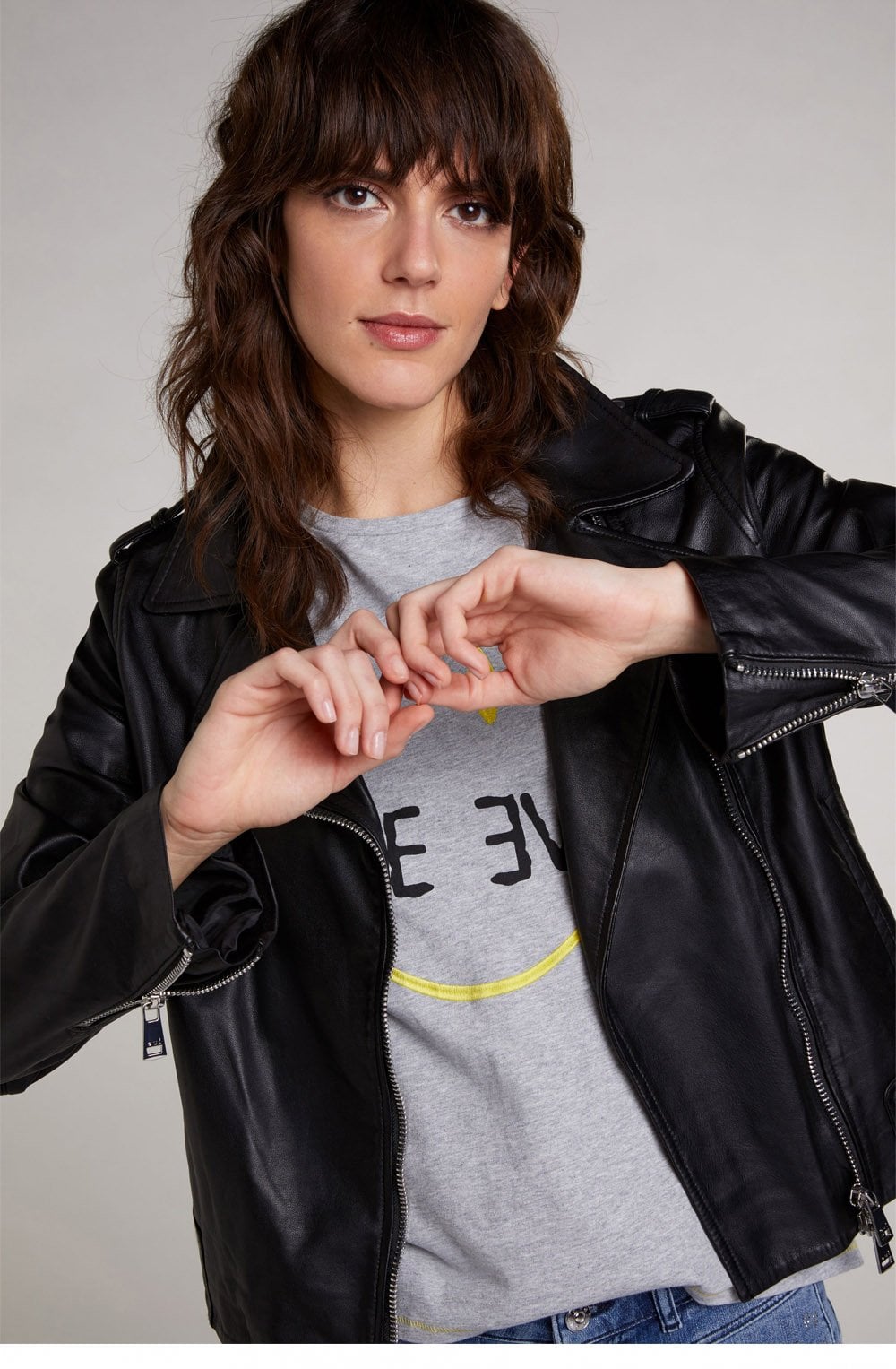 Black Leather Biker Jacket