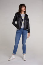 Black Leather Biker Jacket