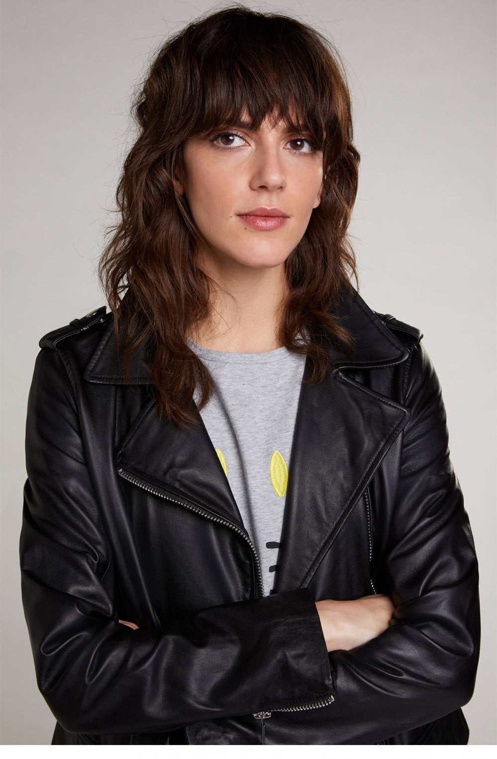 Black Leather Biker Jacket