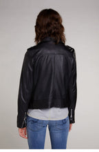 Black Leather Biker Jacket